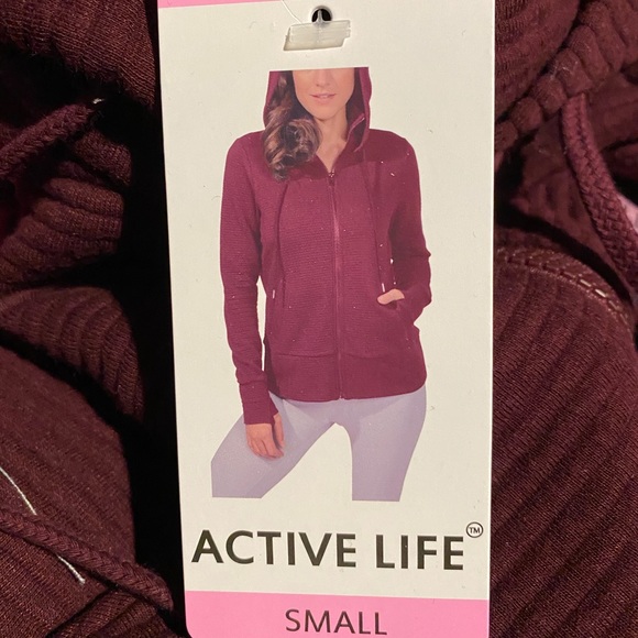 Women’s athletic jacket with hood small - Picture 3 of 8